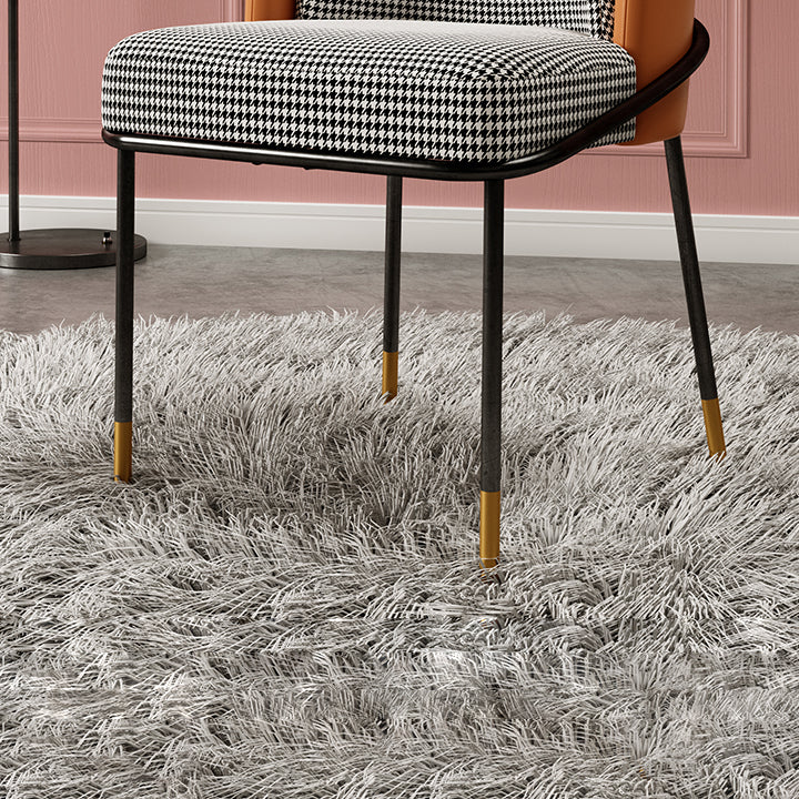 Glam Style Metal Dining Room Chairs Armless Linen Fabric Dining Chair for Home Use Clearhalo ' kitchen&dining_furn' 'Dining Chairs' 'Dining Tables & Seating' 'dining_chair' 'furn' 'furn_dining_chair' 'Furniture' 'furniture_dining_chair' 'Kitchen & Dining Furniture' 'kitchen' 3944367