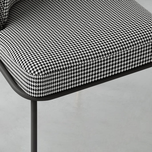 Glam Style Metal Dining Room Chairs Armless Linen Fabric Dining Chair for Home Use Clearhalo ' kitchen&dining_furn' 'Dining Chairs' 'Dining Tables & Seating' 'dining_chair' 'furn' 'furn_dining_chair' 'Furniture' 'furniture_dining_chair' 'Kitchen & Dining Furniture' 'kitchen' 3944369