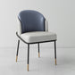 Glam Style Metal Dining Room Chairs Armless Linen Fabric Dining Chair for Home Use Gray-Blue 1 Piece Clearhalo ' kitchen&dining_furn' 'Dining Chairs' 'Dining Tables & Seating' 'dining_chair' 'furn' 'furn_dining_chair' 'Furniture' 'furniture_dining_chair' 'Kitchen & Dining Furniture' 'kitchen' 3944373