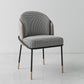 Glam Style Metal Dining Room Chairs Armless Linen Fabric Dining Chair for Home Use Black Gray-White 1 Piece Clearhalo ' kitchen&dining_furn' 'Dining Chairs' 'Dining Tables & Seating' 'dining_chair' 'furn' 'furn_dining_chair' 'Furniture' 'furniture_dining_chair' 'Kitchen & Dining Furniture' 'kitchen' 3944379
