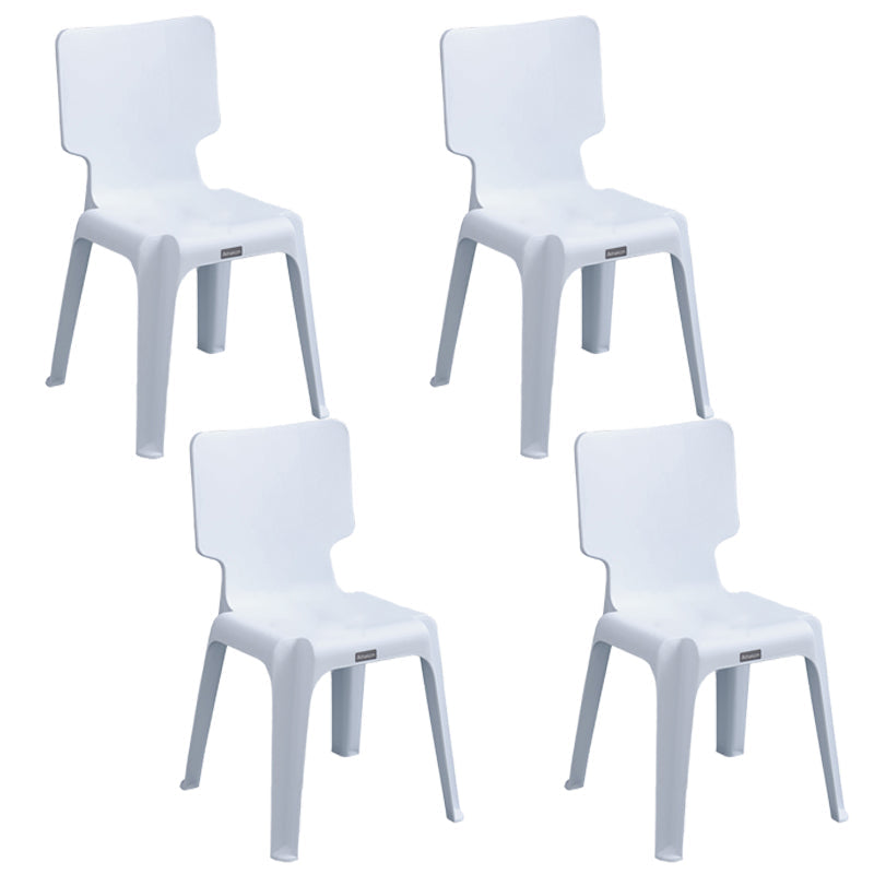 Plastic Scandinavian Night Market Side Chair Solid Back Light Color Dining Chair Grey 4 Piece Set Clearhalo ' kitchen&dining_furn' 'Dining Chairs' 'Dining Tables & Seating' 'dining_chair' 'furn' 'furn_dining_chair' 'Furniture' 'furniture_dining_chair' 'Kitchen & Dining Furniture' 'kitchen' 3944405