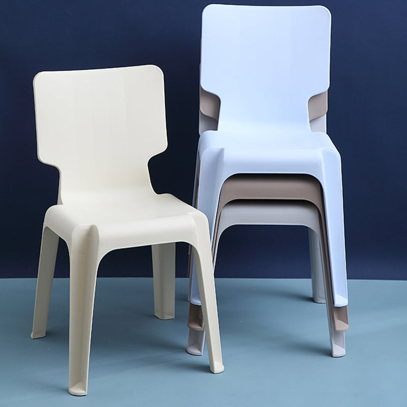 Plastic Scandinavian Night Market Side Chair Solid Back Light Color Dining Chair Clearhalo ' kitchen&dining_furn' 'Dining Chairs' 'Dining Tables & Seating' 'dining_chair' 'furn' 'furn_dining_chair' 'Furniture' 'furniture_dining_chair' 'Kitchen & Dining Furniture' 'kitchen' 3944406