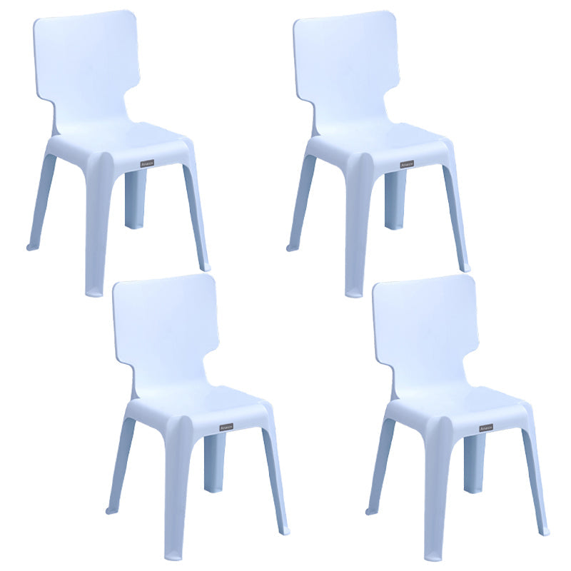 Plastic Scandinavian Night Market Side Chair Solid Back Light Color Dining Chair Blue 4 Piece Set Clearhalo ' kitchen&dining_furn' 'Dining Chairs' 'Dining Tables & Seating' 'dining_chair' 'furn' 'furn_dining_chair' 'Furniture' 'furniture_dining_chair' 'Kitchen & Dining Furniture' 'kitchen' 3944410