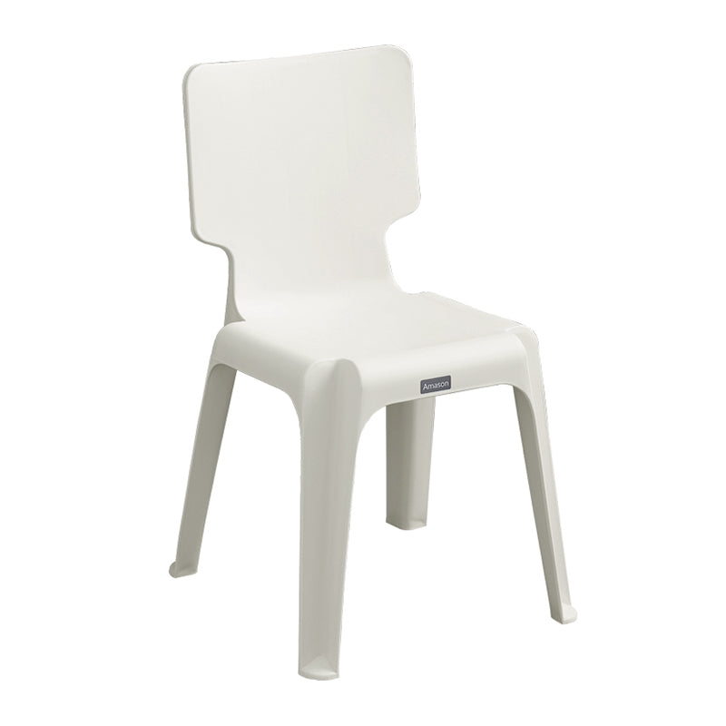 Plastic Scandinavian Night Market Side Chair Solid Back Light Color Dining Chair Clearhalo ' kitchen&dining_furn' 'Dining Chairs' 'Dining Tables & Seating' 'dining_chair' 'furn' 'furn_dining_chair' 'Furniture' 'furniture_dining_chair' 'Kitchen & Dining Furniture' 'kitchen' 3944412