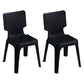 Plastic Scandinavian Night Market Side Chair Solid Back Light Color Dining Chair Black 2 Piece Set Clearhalo ' kitchen&dining_furn' 'Dining Chairs' 'Dining Tables & Seating' 'dining_chair' 'furn' 'furn_dining_chair' 'Furniture' 'furniture_dining_chair' 'Kitchen & Dining Furniture' 'kitchen' 3944421