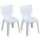 Plastic Scandinavian Night Market Side Chair Solid Back Light Color Dining Chair White 2 Piece Set Clearhalo ' kitchen&dining_furn' 'Dining Chairs' 'Dining Tables & Seating' 'dining_chair' 'furn' 'furn_dining_chair' 'Furniture' 'furniture_dining_chair' 'Kitchen & Dining Furniture' 'kitchen' 3944424