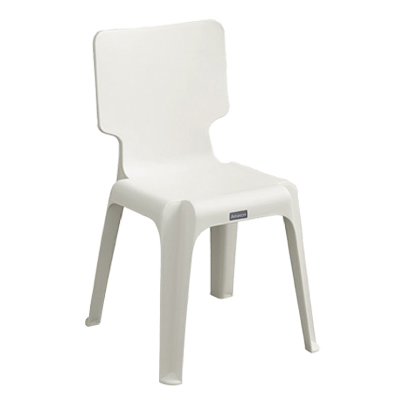 Plastic Scandinavian Night Market Side Chair Solid Back Light Color Dining Chair Khaki 1 Piece Clearhalo ' kitchen&dining_furn' 'Dining Chairs' 'Dining Tables & Seating' 'dining_chair' 'furn' 'furn_dining_chair' 'Furniture' 'furniture_dining_chair' 'Kitchen & Dining Furniture' 'kitchen' 3944426