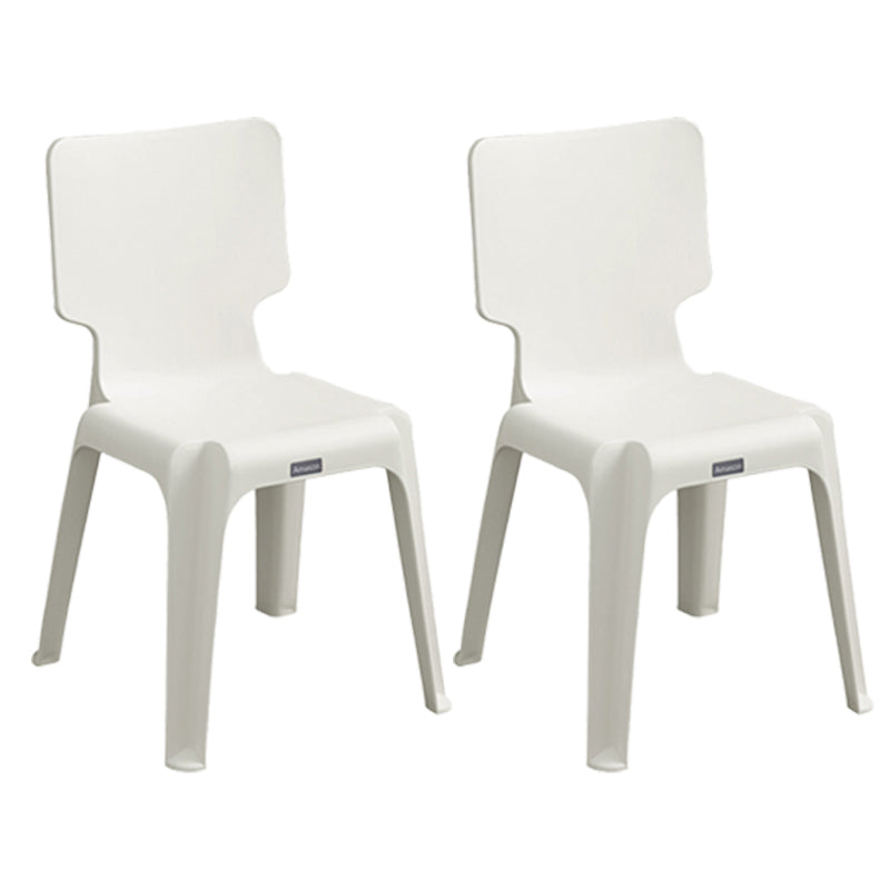 Plastic Scandinavian Night Market Side Chair Solid Back Light Color Dining Chair Khaki 2 Piece Set Clearhalo ' kitchen&dining_furn' 'Dining Chairs' 'Dining Tables & Seating' 'dining_chair' 'furn' 'furn_dining_chair' 'Furniture' 'furniture_dining_chair' 'Kitchen & Dining Furniture' 'kitchen' 3944427