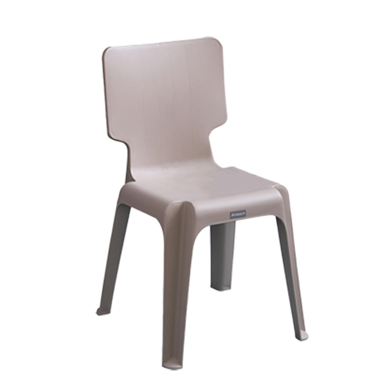 Plastic Scandinavian Night Market Side Chair Solid Back Light Color Dining Chair Coffee 1 Piece Clearhalo ' kitchen&dining_furn' 'Dining Chairs' 'Dining Tables & Seating' 'dining_chair' 'furn' 'furn_dining_chair' 'Furniture' 'furniture_dining_chair' 'Kitchen & Dining Furniture' 'kitchen' 3944429