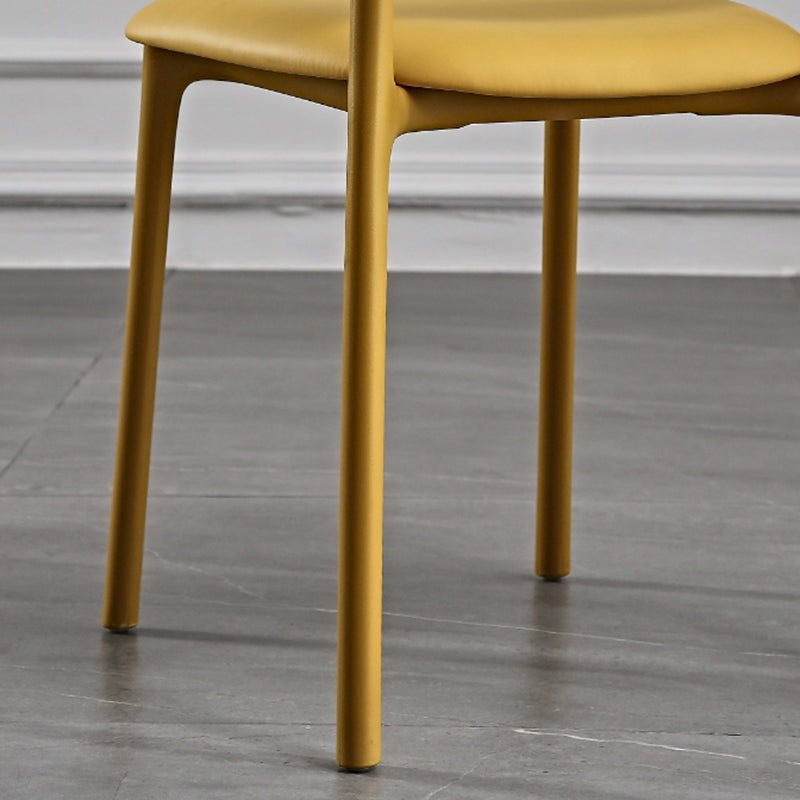 Plastic Scandinavian Restaurant Side Chair Matte Finish Open Dining Chair Clearhalo ' kitchen&dining_furn' 'Dining Chairs' 'Dining Tables & Seating' 'dining_chair' 'furn' 'furn_dining_chair' 'Furniture' 'furniture_dining_chair' 'Kitchen & Dining Furniture' 'kitchen' 3944442