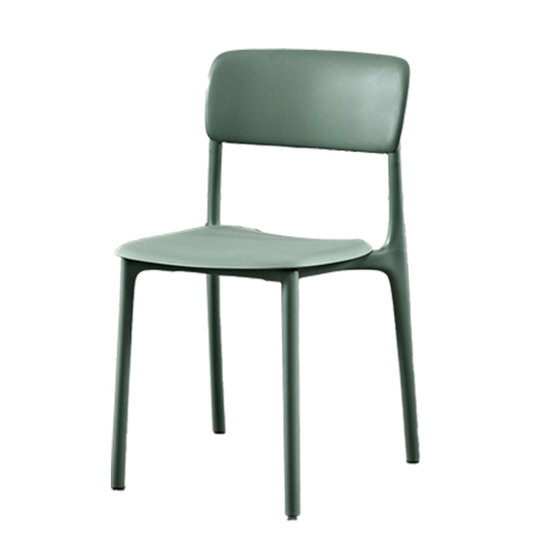 Plastic Scandinavian Restaurant Side Chair Matte Finish Open Dining Chair Green Plastic 1 Piece Clearhalo ' kitchen&dining_furn' 'Dining Chairs' 'Dining Tables & Seating' 'dining_chair' 'furn' 'furn_dining_chair' 'Furniture' 'furniture_dining_chair' 'Kitchen & Dining Furniture' 'kitchen' 3944447