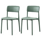 Plastic Scandinavian Restaurant Side Chair Matte Finish Open Dining Chair Green Plastic 2 Piece Set Clearhalo ' kitchen&dining_furn' 'Dining Chairs' 'Dining Tables & Seating' 'dining_chair' 'furn' 'furn_dining_chair' 'Furniture' 'furniture_dining_chair' 'Kitchen & Dining Furniture' 'kitchen' 3944449
