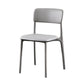 Plastic Scandinavian Restaurant Side Chair Matte Finish Open Dining Chair Grey Leather 1 Piece Clearhalo ' kitchen&dining_furn' 'Dining Chairs' 'Dining Tables & Seating' 'dining_chair' 'furn' 'furn_dining_chair' 'Furniture' 'furniture_dining_chair' 'Kitchen & Dining Furniture' 'kitchen' 3944462