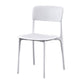 Plastic Scandinavian Restaurant Side Chair Matte Finish Open Dining Chair White Plastic 1 Piece Clearhalo ' kitchen&dining_furn' 'Dining Chairs' 'Dining Tables & Seating' 'dining_chair' 'furn' 'furn_dining_chair' 'Furniture' 'furniture_dining_chair' 'Kitchen & Dining Furniture' 'kitchen' 3944465
