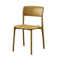Plastic Scandinavian Restaurant Side Chair Matte Finish Open Dining Chair Yellow Plastic 1 Piece Clearhalo ' kitchen&dining_furn' 'Dining Chairs' 'Dining Tables & Seating' 'dining_chair' 'furn' 'furn_dining_chair' 'Furniture' 'furniture_dining_chair' 'Kitchen & Dining Furniture' 'kitchen' 3944468