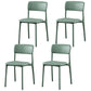 Plastic Scandinavian Restaurant Side Chair Matte Finish Open Dining Chair Green Leather 4 Piece Set Clearhalo ' kitchen&dining_furn' 'Dining Chairs' 'Dining Tables & Seating' 'dining_chair' 'furn' 'furn_dining_chair' 'Furniture' 'furniture_dining_chair' 'Kitchen & Dining Furniture' 'kitchen' 3944470