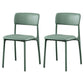 Plastic Scandinavian Restaurant Side Chair Matte Finish Open Dining Chair Green Leather 2 Piece Set Clearhalo ' kitchen&dining_furn' 'Dining Chairs' 'Dining Tables & Seating' 'dining_chair' 'furn' 'furn_dining_chair' 'Furniture' 'furniture_dining_chair' 'Kitchen & Dining Furniture' 'kitchen' 3944472