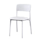 Plastic Scandinavian Restaurant Side Chair Matte Finish Open Dining Chair White Leather 1 Piece Clearhalo ' kitchen&dining_furn' 'Dining Chairs' 'Dining Tables & Seating' 'dining_chair' 'furn' 'furn_dining_chair' 'Furniture' 'furniture_dining_chair' 'Kitchen & Dining Furniture' 'kitchen' 3944477