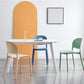 Matte Finish Plastic Dining Side Chair Open Back Stackable Dining Chair Clearhalo ' kitchen&dining_furn' 'Dining Chairs' 'Dining Tables & Seating' 'dining_chair' 'furn' 'furn_dining_chair' 'Furniture' 'furniture_dining_chair' 'Kitchen & Dining Furniture' 'kitchen' 3944483