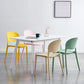 Matte Finish Plastic Dining Side Chair Open Back Stackable Dining Chair Clearhalo ' kitchen&dining_furn' 'Dining Chairs' 'Dining Tables & Seating' 'dining_chair' 'furn' 'furn_dining_chair' 'Furniture' 'furniture_dining_chair' 'Kitchen & Dining Furniture' 'kitchen' 3944485