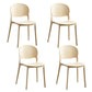 Matte Finish Plastic Dining Side Chair Open Back Stackable Dining Chair Camel 4 Piece Set Clearhalo ' kitchen&dining_furn' 'Dining Chairs' 'Dining Tables & Seating' 'dining_chair' 'furn' 'furn_dining_chair' 'Furniture' 'furniture_dining_chair' 'Kitchen & Dining Furniture' 'kitchen' 3944486