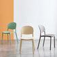 Matte Finish Plastic Dining Side Chair Open Back Stackable Dining Chair Clearhalo ' kitchen&dining_furn' 'Dining Chairs' 'Dining Tables & Seating' 'dining_chair' 'furn' 'furn_dining_chair' 'Furniture' 'furniture_dining_chair' 'Kitchen & Dining Furniture' 'kitchen' 3944496