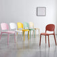 Matte Finish Plastic Dining Side Chair Open Back Stackable Dining Chair Clearhalo ' kitchen&dining_furn' 'Dining Chairs' 'Dining Tables & Seating' 'dining_chair' 'furn' 'furn_dining_chair' 'Furniture' 'furniture_dining_chair' 'Kitchen & Dining Furniture' 'kitchen' 3944501