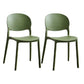 Matte Finish Plastic Dining Side Chair Open Back Stackable Dining Chair Blackish Green 2 Piece Set Clearhalo ' kitchen&dining_furn' 'Dining Chairs' 'Dining Tables & Seating' 'dining_chair' 'furn' 'furn_dining_chair' 'Furniture' 'furniture_dining_chair' 'Kitchen & Dining Furniture' 'kitchen' 3944514