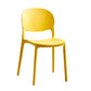 Matte Finish Plastic Dining Side Chair Open Back Stackable Dining Chair Yellow 1 Piece Clearhalo ' kitchen&dining_furn' 'Dining Chairs' 'Dining Tables & Seating' 'dining_chair' 'furn' 'furn_dining_chair' 'Furniture' 'furniture_dining_chair' 'Kitchen & Dining Furniture' 'kitchen' 3944519