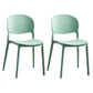 Matte Finish Plastic Dining Side Chair Open Back Stackable Dining Chair Green 2 Piece Set Clearhalo ' kitchen&dining_furn' 'Dining Chairs' 'Dining Tables & Seating' 'dining_chair' 'furn' 'furn_dining_chair' 'Furniture' 'furniture_dining_chair' 'Kitchen & Dining Furniture' 'kitchen' 3944523