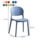 Matte Finish Plastic Dining Side Chair Open Back Stackable Dining Chair Clearhalo ' kitchen&dining_furn' 'Dining Chairs' 'Dining Tables & Seating' 'dining_chair' 'furn' 'furn_dining_chair' 'Furniture' 'furniture_dining_chair' 'Kitchen & Dining Furniture' 'kitchen' 3944527