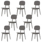 Matte Finish Plastic Dining Side Chair Stackable Open Back Dining Chair Grey 8 Piece Set Clearhalo ' kitchen&dining_furn' 'Dining Chairs' 'Dining Tables & Seating' 'dining_chair' 'furn' 'furn_dining_chair' 'Furniture' 'furniture_dining_chair' 'Kitchen & Dining Furniture' 'kitchen' 3944539