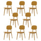 Matte Finish Plastic Dining Side Chair Stackable Open Back Dining Chair Yellow 8 Piece Set Clearhalo ' kitchen&dining_furn' 'Dining Chairs' 'Dining Tables & Seating' 'dining_chair' 'furn' 'furn_dining_chair' 'Furniture' 'furniture_dining_chair' 'Kitchen & Dining Furniture' 'kitchen' 3944543