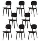 Matte Finish Plastic Dining Side Chair Stackable Open Back Dining Chair Black 8 Piece Set Clearhalo ' kitchen&dining_furn' 'Dining Chairs' 'Dining Tables & Seating' 'dining_chair' 'furn' 'furn_dining_chair' 'Furniture' 'furniture_dining_chair' 'Kitchen & Dining Furniture' 'kitchen' 3944547