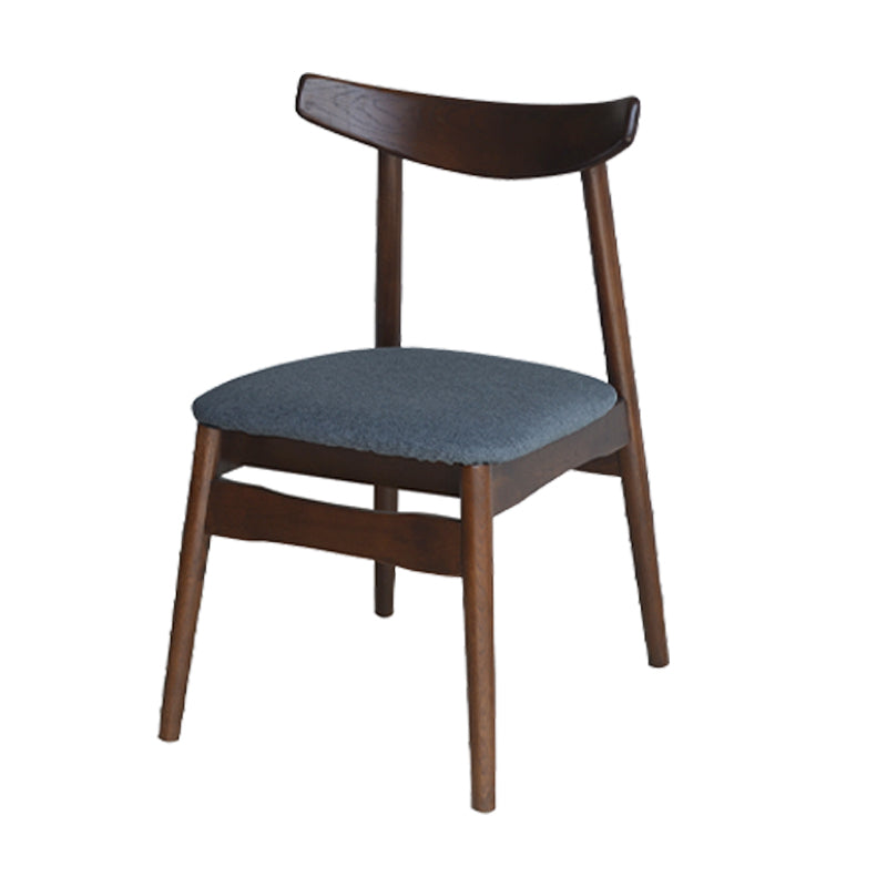 Linen Scandinavian Dining Side Chair Matte Finish Open Back Dining Chair Smoke Gray 1 Piece Clearhalo ' kitchen&dining_furn' 'Dining Chairs' 'Dining Tables & Seating' 'dining_chair' 'furn' 'furn_dining_chair' 'Furniture' 'furniture_dining_chair' 'Kitchen & Dining Furniture' 'kitchen' 3944562
