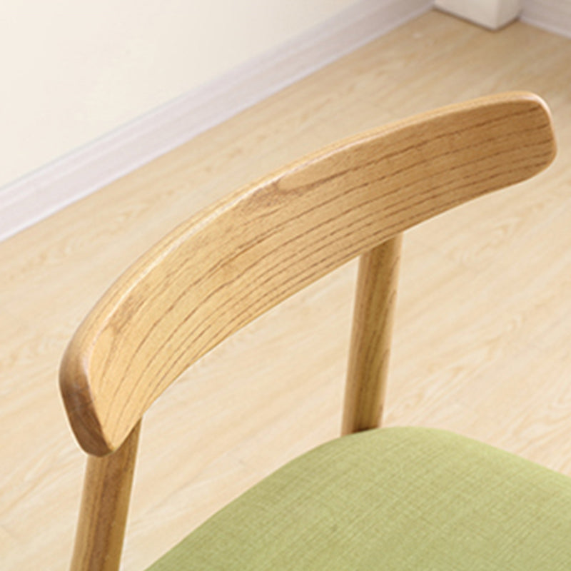 Linen Scandinavian Dining Side Chair Matte Finish Open Back Dining Chair Clearhalo ' kitchen&dining_furn' 'Dining Chairs' 'Dining Tables & Seating' 'dining_chair' 'furn' 'furn_dining_chair' 'Furniture' 'furniture_dining_chair' 'Kitchen & Dining Furniture' 'kitchen' 3944564