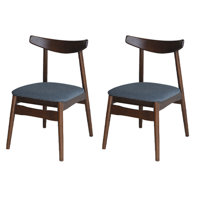 Linen Scandinavian Dining Side Chair Matte Finish Open Back Dining Chair Smoke Gray 2 Piece Set Clearhalo ' kitchen&dining_furn' 'Dining Chairs' 'Dining Tables & Seating' 'dining_chair' 'furn' 'furn_dining_chair' 'Furniture' 'furniture_dining_chair' 'Kitchen & Dining Furniture' 'kitchen' 3944565