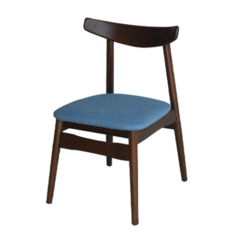 Linen Scandinavian Dining Side Chair Matte Finish Open Back Dining Chair Denim Blue 1 Piece Clearhalo ' kitchen&dining_furn' 'Dining Chairs' 'Dining Tables & Seating' 'dining_chair' 'furn' 'furn_dining_chair' 'Furniture' 'furniture_dining_chair' 'Kitchen & Dining Furniture' 'kitchen' 3944575