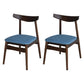 Linen Scandinavian Dining Side Chair Matte Finish Open Back Dining Chair Denim Blue 2 Piece Set Clearhalo ' kitchen&dining_furn' 'Dining Chairs' 'Dining Tables & Seating' 'dining_chair' 'furn' 'furn_dining_chair' 'Furniture' 'furniture_dining_chair' 'Kitchen & Dining Furniture' 'kitchen' 3944576