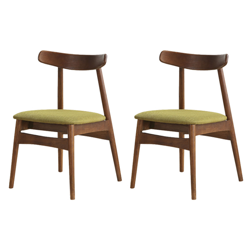 Linen Scandinavian Dining Side Chair Matte Finish Open Back Dining Chair Turquoise 2 Piece Set Clearhalo ' kitchen&dining_furn' 'Dining Chairs' 'Dining Tables & Seating' 'dining_chair' 'furn' 'furn_dining_chair' 'Furniture' 'furniture_dining_chair' 'Kitchen & Dining Furniture' 'kitchen' 3944582