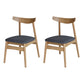 Linen Scandinavian Dining Side Chair Matte Finish Open Back Dining Chair Dark Gray 2 Piece Set Clearhalo ' kitchen&dining_furn' 'Dining Chairs' 'Dining Tables & Seating' 'dining_chair' 'furn' 'furn_dining_chair' 'Furniture' 'furniture_dining_chair' 'Kitchen & Dining Furniture' 'kitchen' 3944591