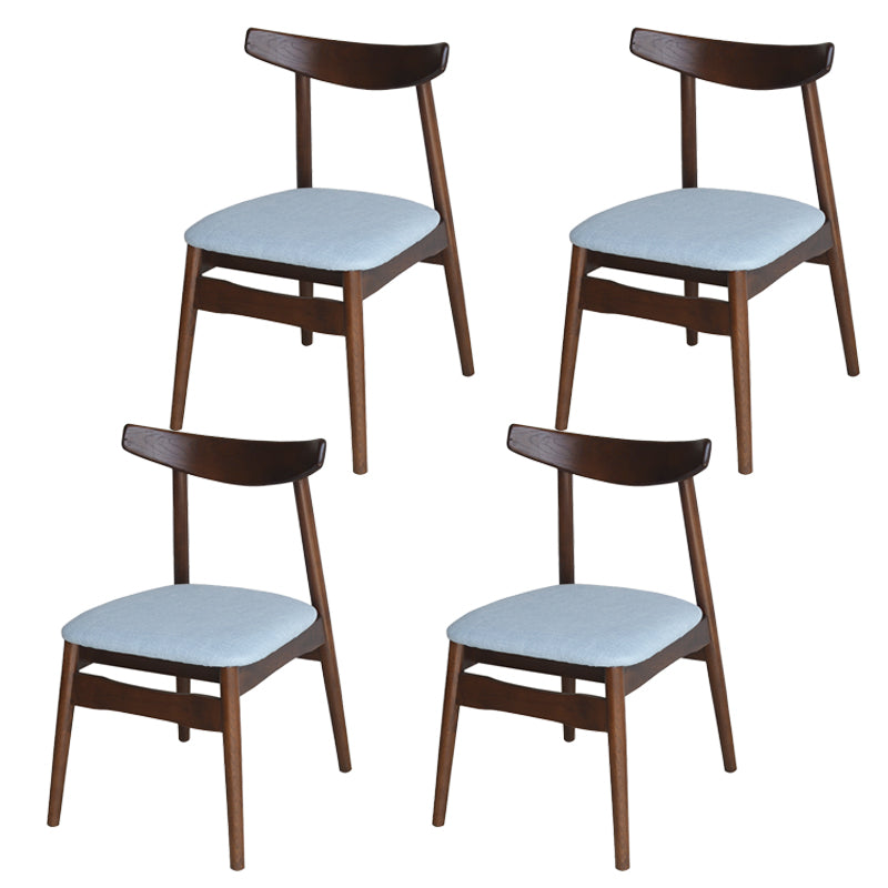 Linen Scandinavian Dining Side Chair Matte Finish Open Back Dining Chair Sky Blue 4 Piece Set Clearhalo ' kitchen&dining_furn' 'Dining Chairs' 'Dining Tables & Seating' 'dining_chair' 'furn' 'furn_dining_chair' 'Furniture' 'furniture_dining_chair' 'Kitchen & Dining Furniture' 'kitchen' 3944592