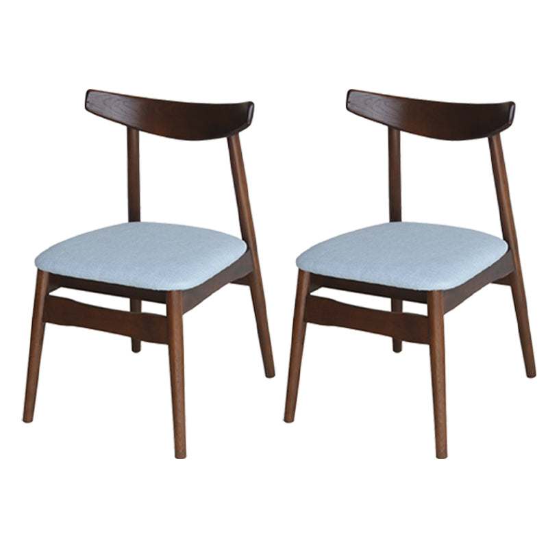 Linen Scandinavian Dining Side Chair Matte Finish Open Back Dining Chair Sky Blue 2 Piece Set Clearhalo ' kitchen&dining_furn' 'Dining Chairs' 'Dining Tables & Seating' 'dining_chair' 'furn' 'furn_dining_chair' 'Furniture' 'furniture_dining_chair' 'Kitchen & Dining Furniture' 'kitchen' 3944594