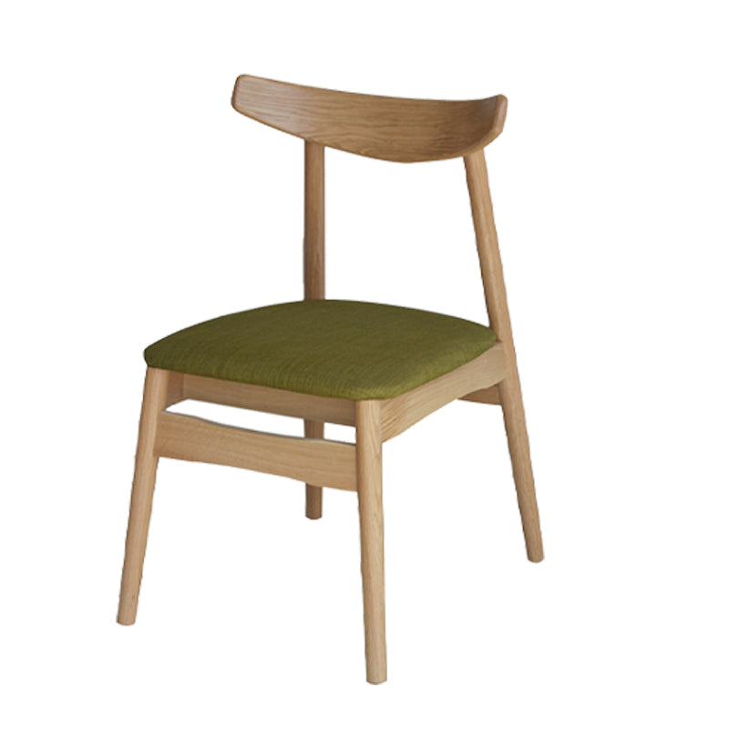 Linen Scandinavian Dining Side Chair Matte Finish Open Back Dining Chair Avocado Green 1 Piece Clearhalo ' kitchen&dining_furn' 'Dining Chairs' 'Dining Tables & Seating' 'dining_chair' 'furn' 'furn_dining_chair' 'Furniture' 'furniture_dining_chair' 'Kitchen & Dining Furniture' 'kitchen' 3944596