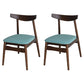 Linen Scandinavian Dining Side Chair Matte Finish Open Back Dining Chair Lake Green 2 Piece Set Clearhalo ' kitchen&dining_furn' 'Dining Chairs' 'Dining Tables & Seating' 'dining_chair' 'furn' 'furn_dining_chair' 'Furniture' 'furniture_dining_chair' 'Kitchen & Dining Furniture' 'kitchen' 3944600