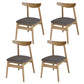 Linen Scandinavian Dining Side Chair Matte Finish Open Back Dining Chair Light Coffee 4 Piece Set Clearhalo ' kitchen&dining_furn' 'Dining Chairs' 'Dining Tables & Seating' 'dining_chair' 'furn' 'furn_dining_chair' 'Furniture' 'furniture_dining_chair' 'Kitchen & Dining Furniture' 'kitchen' 3944601