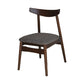 Linen Scandinavian Dining Side Chair Matte Finish Open Back Dining Chair Dark Coffee 1 Piece Clearhalo ' kitchen&dining_furn' 'Dining Chairs' 'Dining Tables & Seating' 'dining_chair' 'furn' 'furn_dining_chair' 'Furniture' 'furniture_dining_chair' 'Kitchen & Dining Furniture' 'kitchen' 3944605