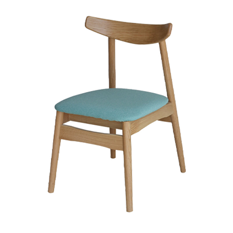 Linen Scandinavian Dining Side Chair Matte Finish Open Back Dining Chair Pea Green 1 Piece Clearhalo ' kitchen&dining_furn' 'Dining Chairs' 'Dining Tables & Seating' 'dining_chair' 'furn' 'furn_dining_chair' 'Furniture' 'furniture_dining_chair' 'Kitchen & Dining Furniture' 'kitchen' 3944608