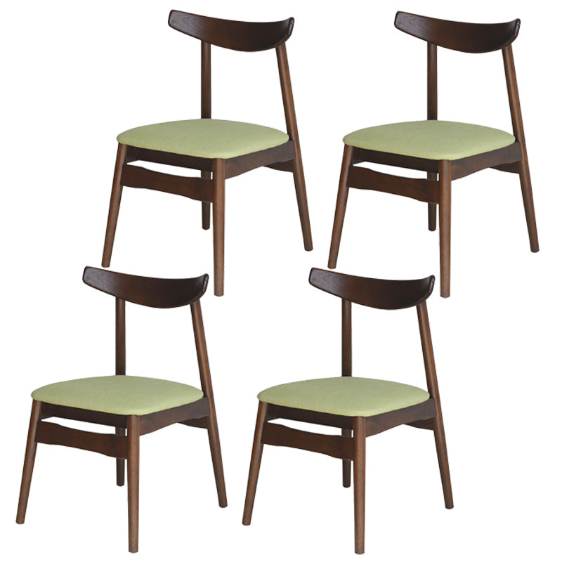Linen Scandinavian Dining Side Chair Matte Finish Open Back Dining Chair Light Green 4 Piece Set Clearhalo ' kitchen&dining_furn' 'Dining Chairs' 'Dining Tables & Seating' 'dining_chair' 'furn' 'furn_dining_chair' 'Furniture' 'furniture_dining_chair' 'Kitchen & Dining Furniture' 'kitchen' 3944610