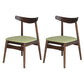 Linen Scandinavian Dining Side Chair Matte Finish Open Back Dining Chair Light Green 2 Piece Set Clearhalo ' kitchen&dining_furn' 'Dining Chairs' 'Dining Tables & Seating' 'dining_chair' 'furn' 'furn_dining_chair' 'Furniture' 'furniture_dining_chair' 'Kitchen & Dining Furniture' 'kitchen' 3944612